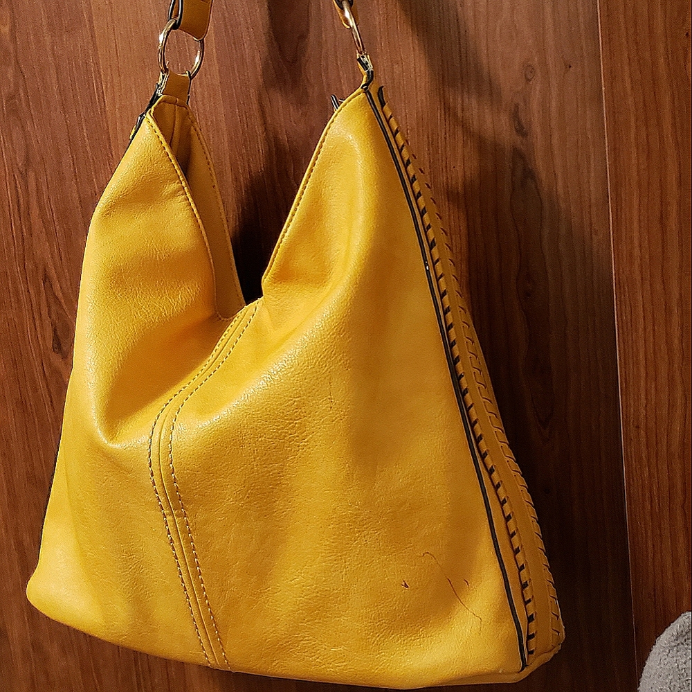 Hobo bag mustard yellow